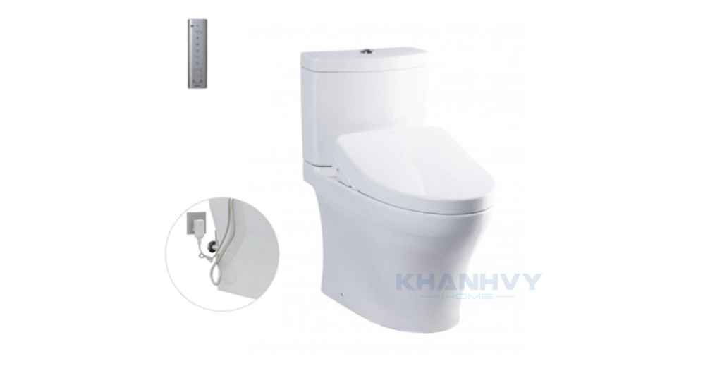 Bàn cầu hai khối TOTO CS769DRW11 nắp rửa điện tử WASHLET