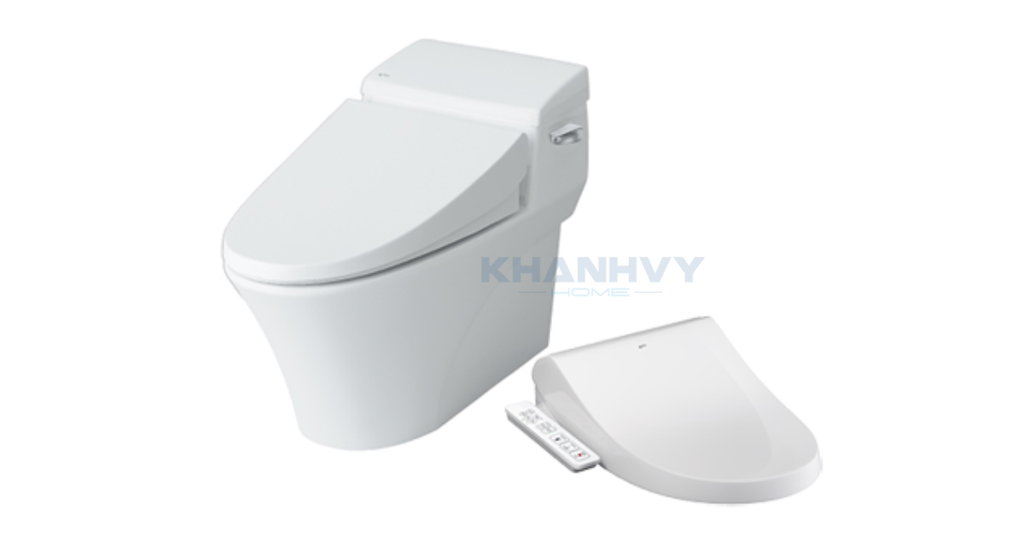 Bồn cầu 1 khối INAX AC-1017R/CW-H18VN  với thiết kế hiện đại cùng nắng đóng êm