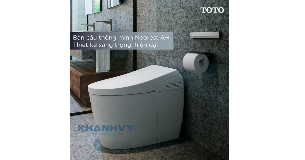 Bàn cầu thông minh TOTO NEOREST AH CS989PVT TCF9788WZ với thiết kế sang trọng, hiện đại