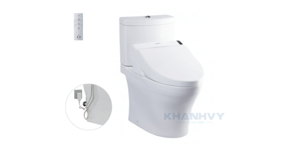 Bàn cầu hai khối TOTO CS769DRW6 nắp rửa điện tử WASHLET