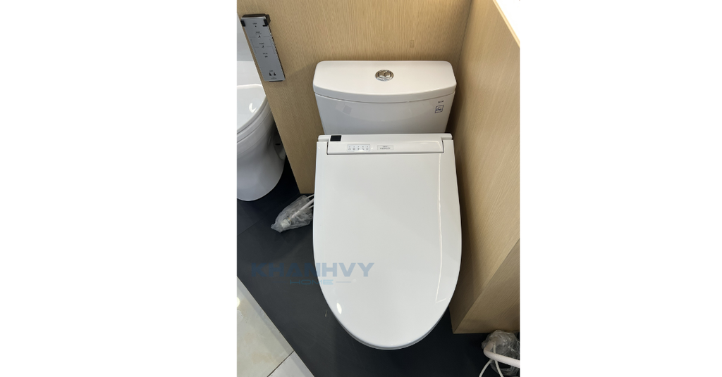 Bàn cầu một khối TOTO MS885CDW15XW kèm nắp rửa điện tử WASHLET dòng C5 TCF24410AAA