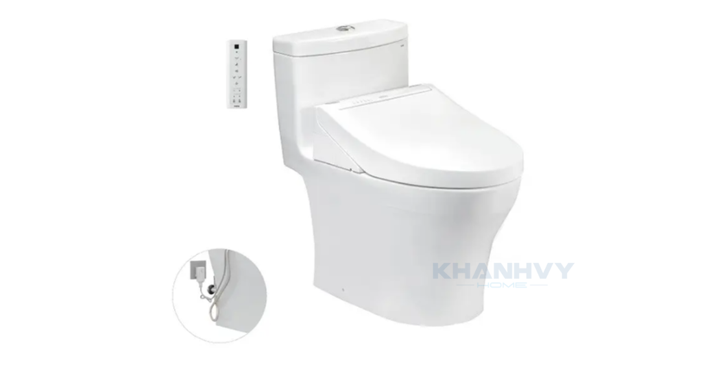 Hình ảnh minh họa sản phẩm bàn cầu một khối TOTO MS889DRW14XW
