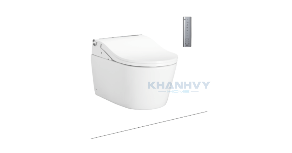 Bàn cầu treo tường kèm nắp rửa điện tử WASHLET TOTO seri RW