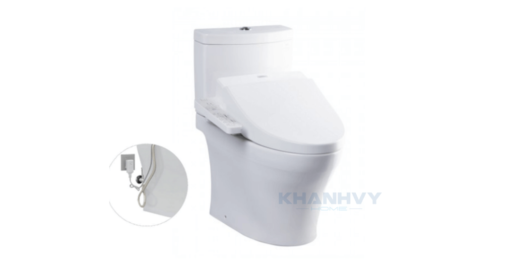 Bàn cầu hai khối TOTO CS769DRW7 nắp rửa điện tử WASHLET