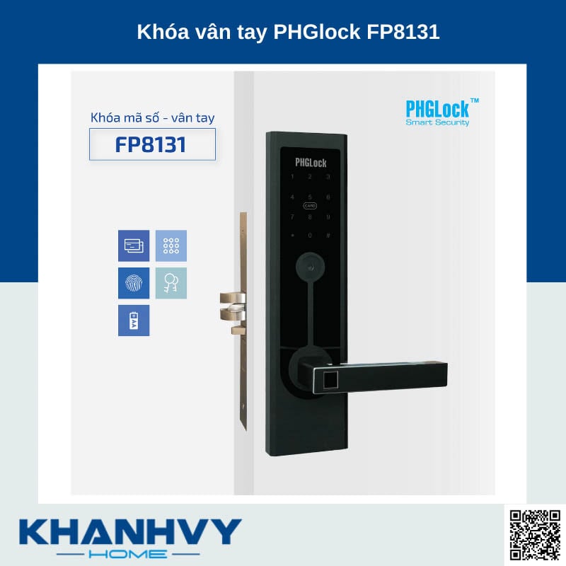  Khóa vân tay PHGlock FP8131B