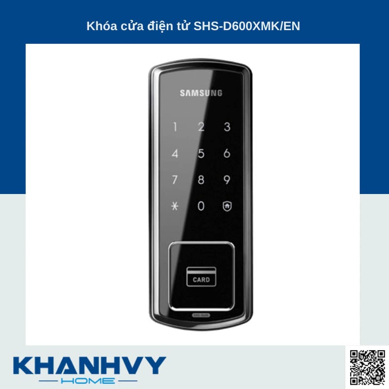  Khóa cửa vân tay Samsung SHS-D600 XMK/EN