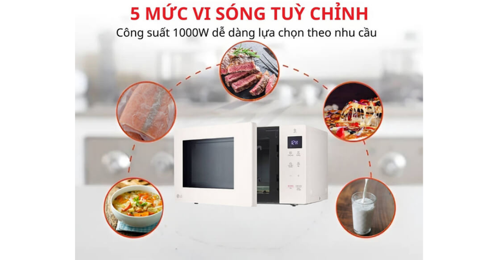 Lò vi sóng LG MS2535GIK NEOCHEF™ 25L màu be