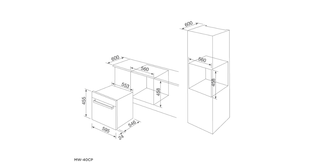 Lò vi sóng Malloca MW-40CP
