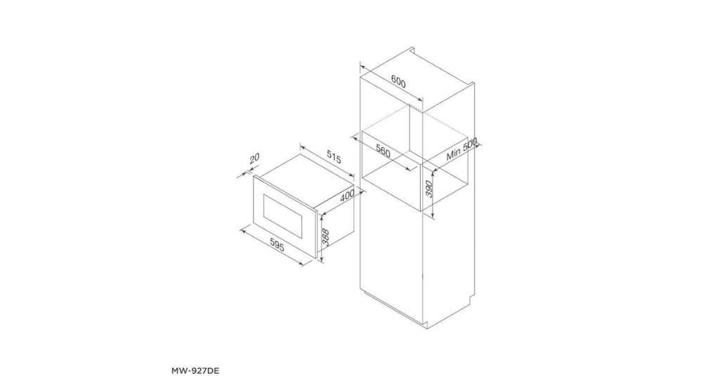 Lò vi sóng Malloca MW-927DE