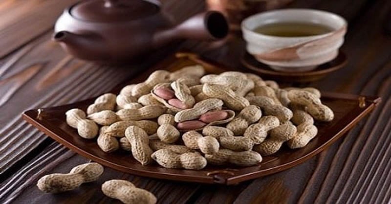 Thành phẩm đậu phộng luộc thơm ngon