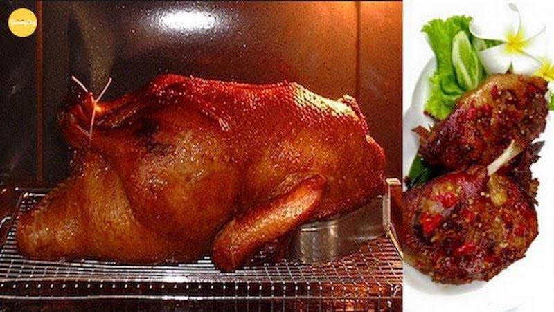 Vịt nướng từ nồi chiên không dầu