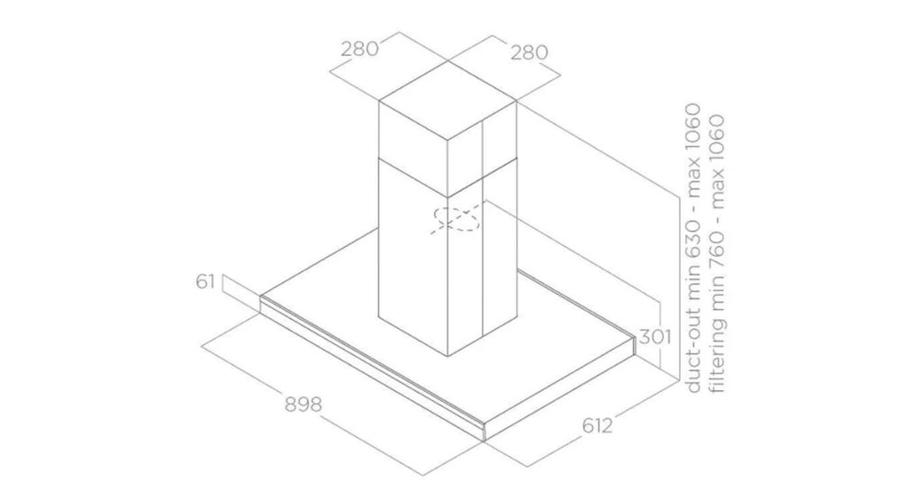 Máy hút mùi đảo Elica ADÉLE IS BLIX/A/90 X60 PRF0167313