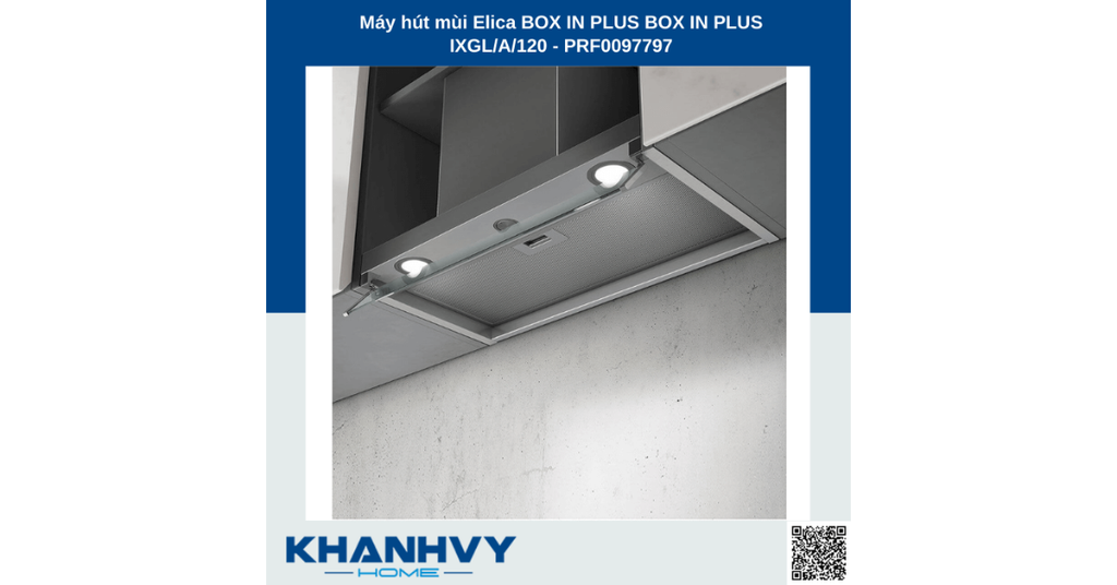 Máy hút mùi Elica BOX IN PLUS BOX IN PLUS IXGL/A/120 - PRF0097797