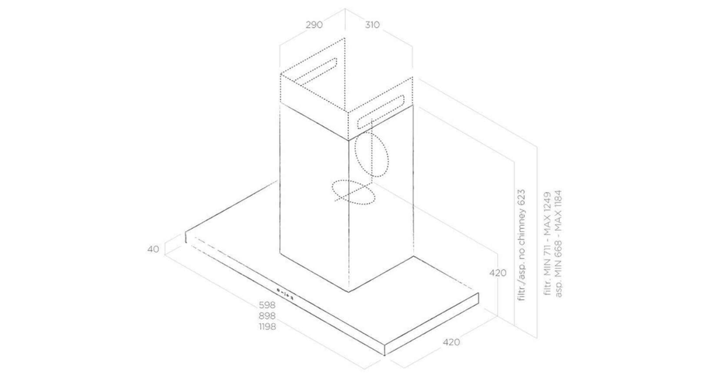 Máy hút mùi Elica THIN IX/A/70 PRF0144971