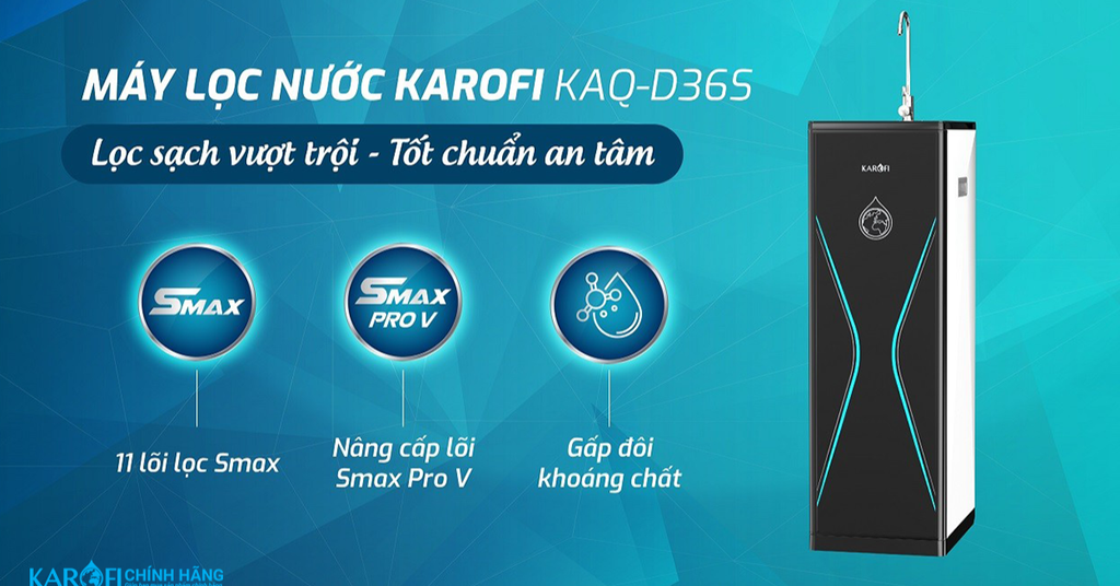 Máy lọc nước Karofi KAQ-D36S