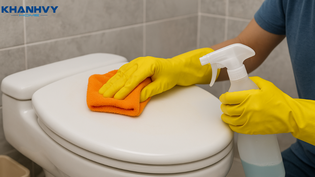 Dùng oxy già và nước rửa chén đánh bay vết ố