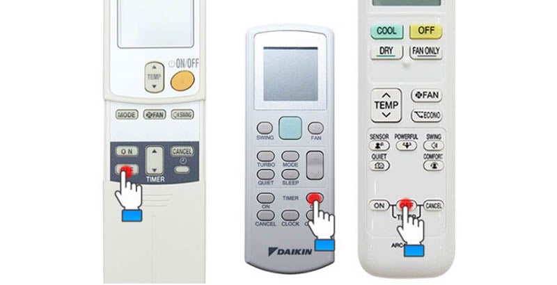 Hẹn giờ tắt điều hòa Daikin