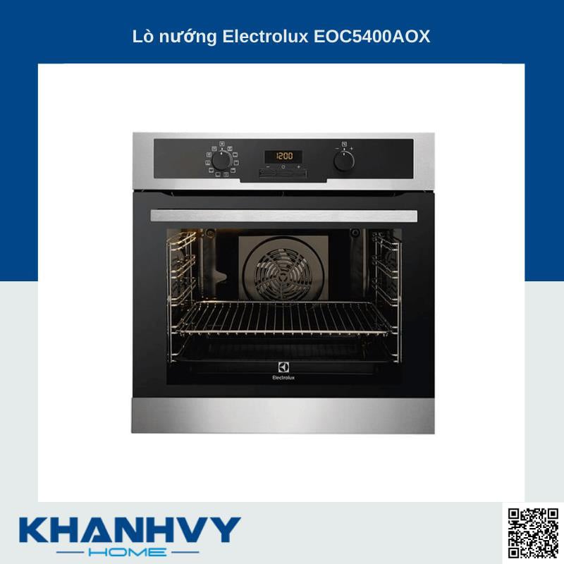 Lò nướng Electrolux EOC5400AOX sở hữu hệ thống UltraFan Plus kết hợp cùng quạt phụ lớn giúp nhiệt được toả đều ra khoang lò