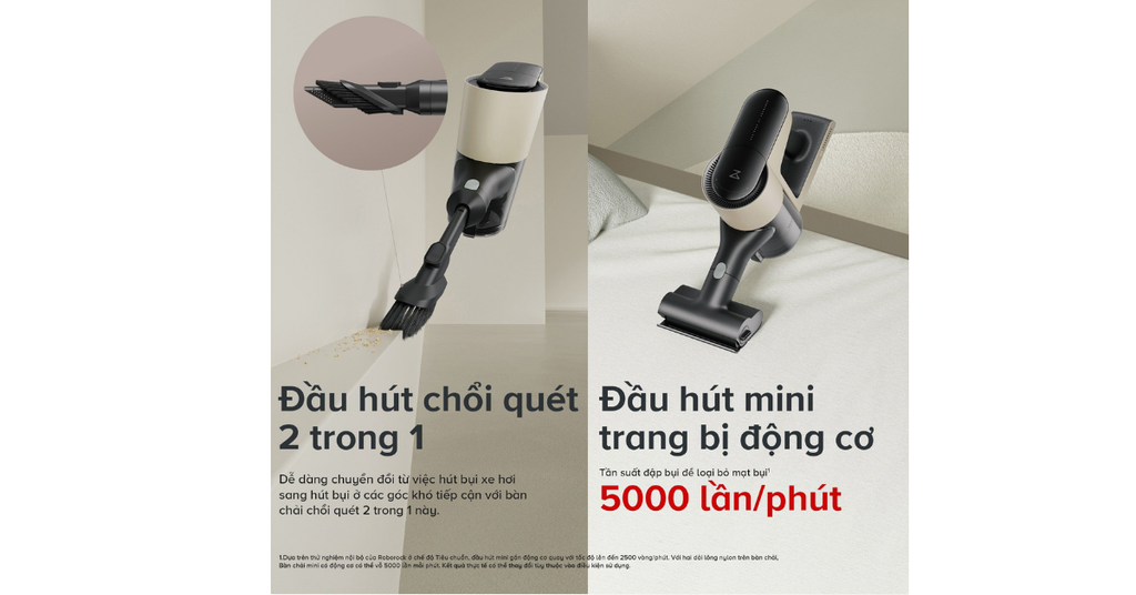 Phụ kiện đa năng, làm sạch toàn diện mọi ngóc ngách