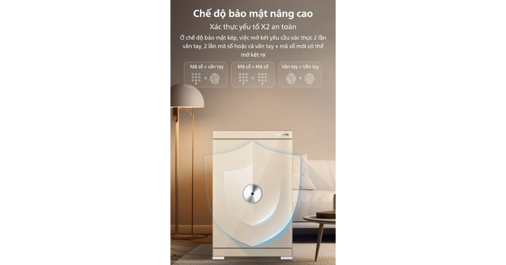 Chế độ bảo mật kép tiện lợi
