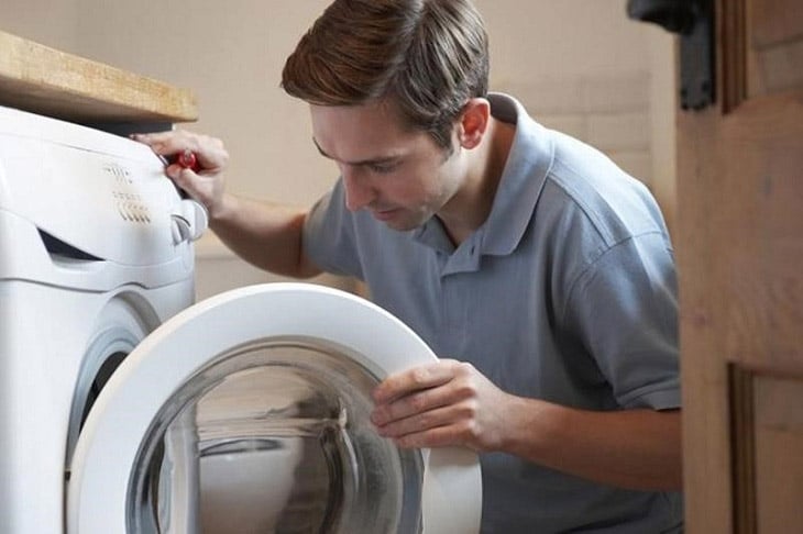 Nguồn điện vào máy giặt không ổn định