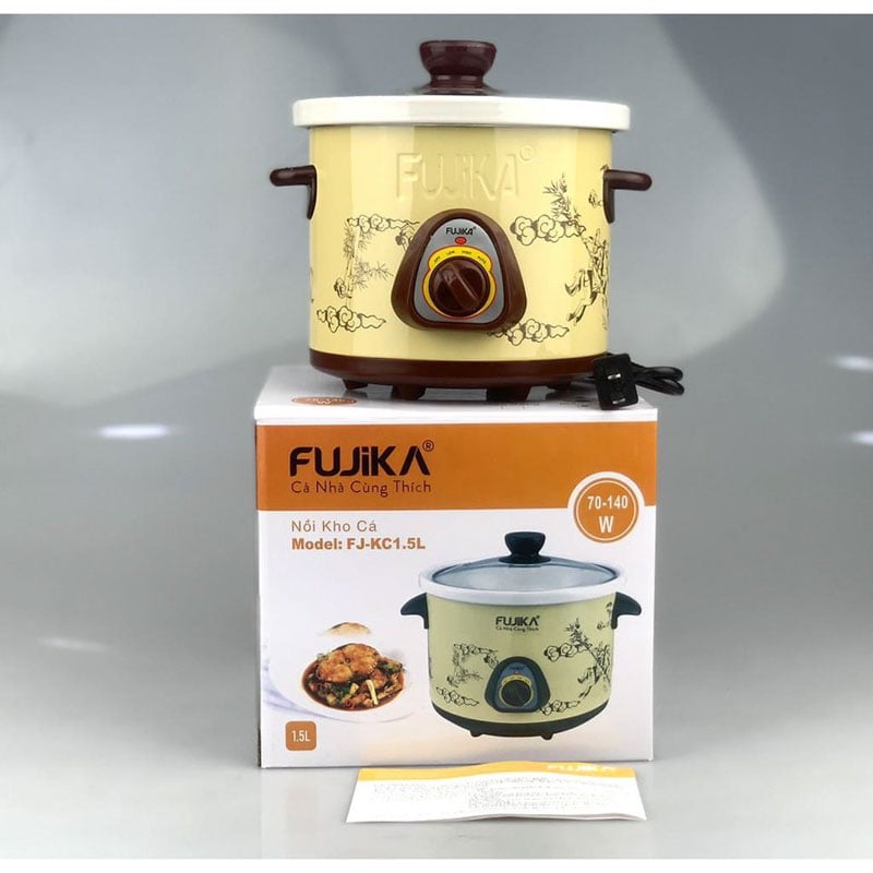 Vỏ nồi hầm cháo cho bé Fujika được làm từ nhựa ABS cao cấp