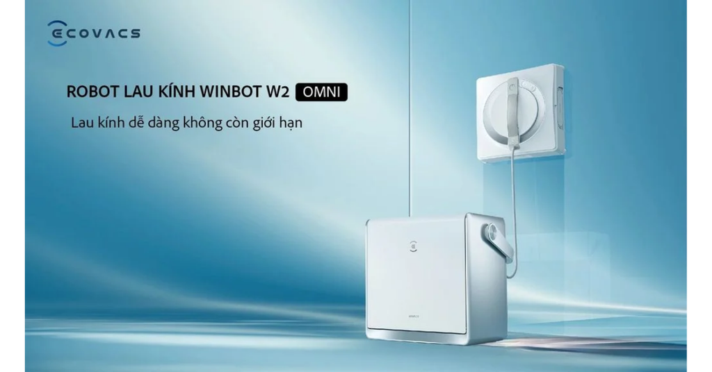 Robot lau kính Ecovacs W2 Omni