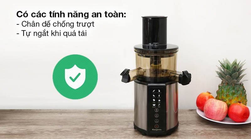 Máy ép chậm và máy ép nhanh đều có các tính năng an toàn