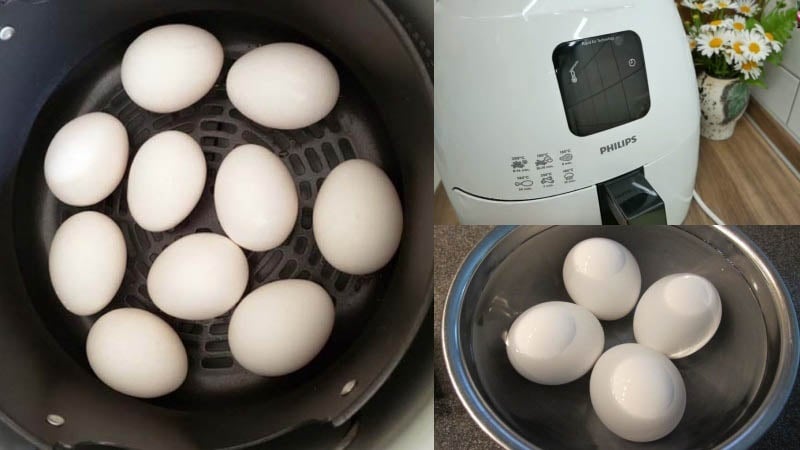 Mẹo nướng trứng ngon, không bị trào bởi nồi chiên không dầu