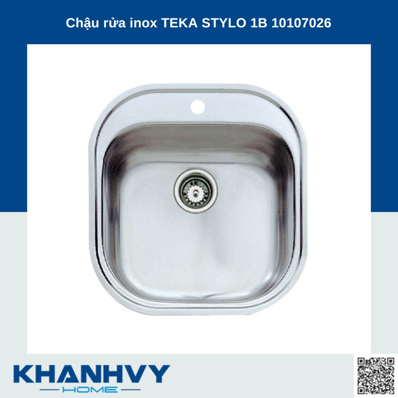 Chậu rửa inox TEKA STYLO 1B 10107026