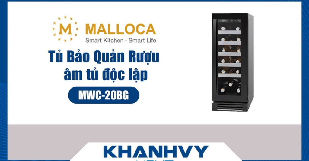 Tủ bảo quản âm tủ độc lập Malloca MWC20BG