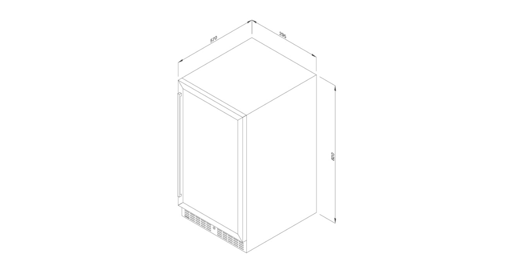 Tủ bảo quản âm tủ độc lập Malloca MWC20BG