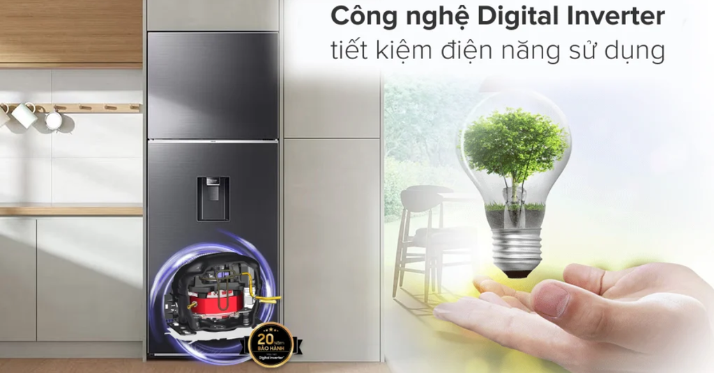 Máy nén Digital Inverter tiết kiệm điện, vận hành êm ái và bền bỉ