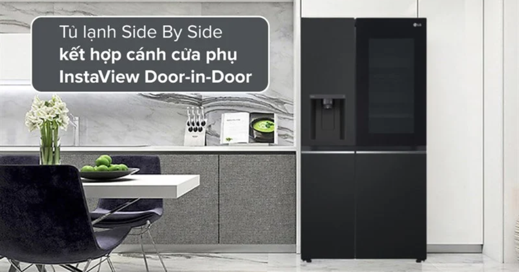 Tủ lạnh LG Inverter 635 lít GRG257BL