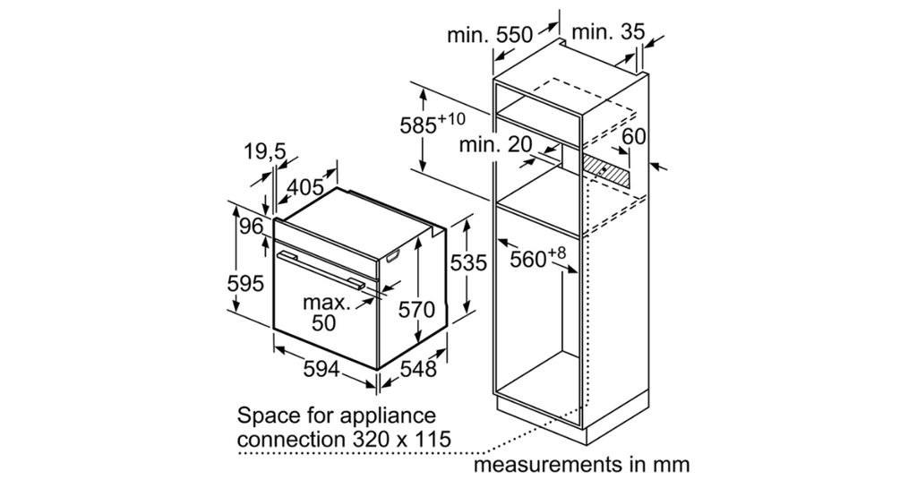Thông số Lò nướng Bosch HBS534BS0B