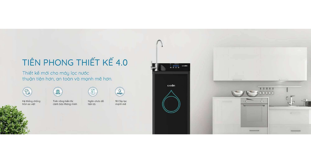Thiết kế sang trọng với hệ thống chống tràn thông minh