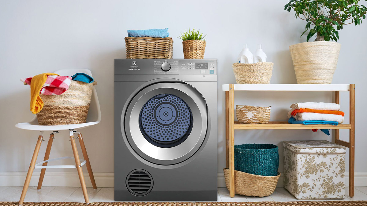 Thiết kế máy sấy thông hơi Electrolux 8.5 Kg EDS854N3SB chắc chắn, không kém phần sang trọng