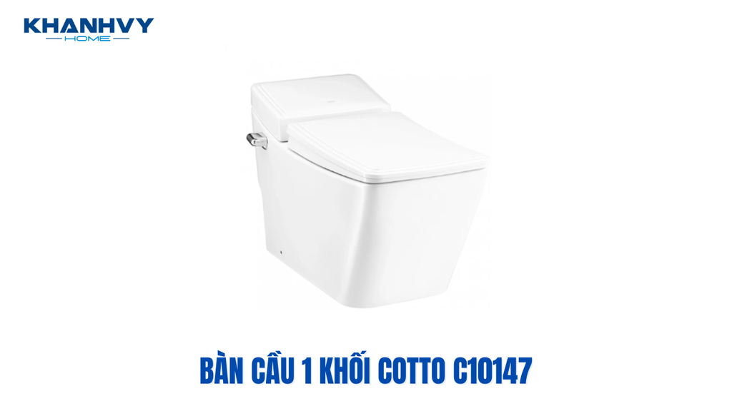Mẫu bồn cầu 1 khối Cotto C10147 nắp đóng êm