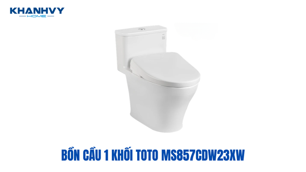 Mẫu bồn cầu 1 khối Toto MS887CRW23XW