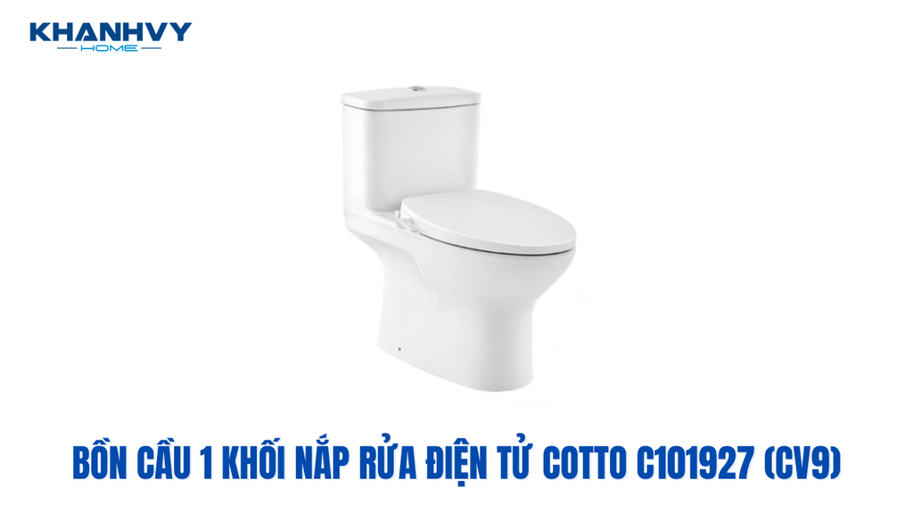 Bồn cầu 1 khối nắp rửa điện tử Cotto C101927(CV9)