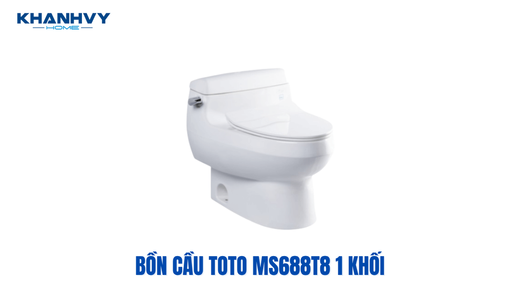 Mẫu bồn cầu Toto MS688T8 1 khối nắp đóng êm TC600VS