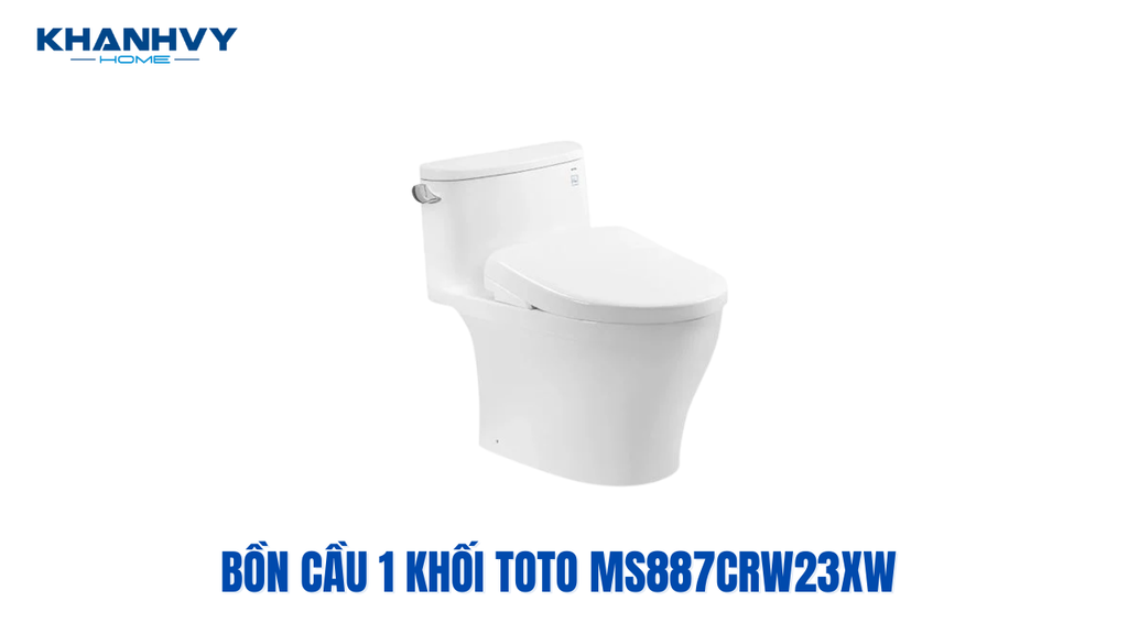 Mẫu bồn cầu 1 khối Toto MS887CRW23XW