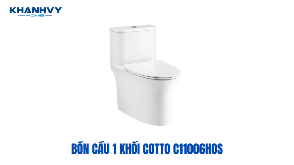 Mẫu bồn cầu 1 khối Cotto C11006HOS nắp đóng êm