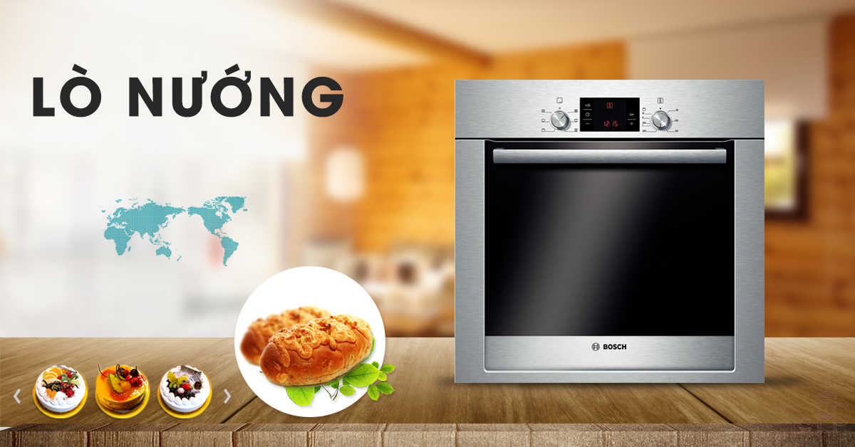 Lò nướng BOSCH với đa dạng tính năng và chế độ nấu