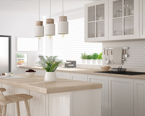 Thiết kế nhà bếp đẹp dựa trên màu trắng được ưa chuộng