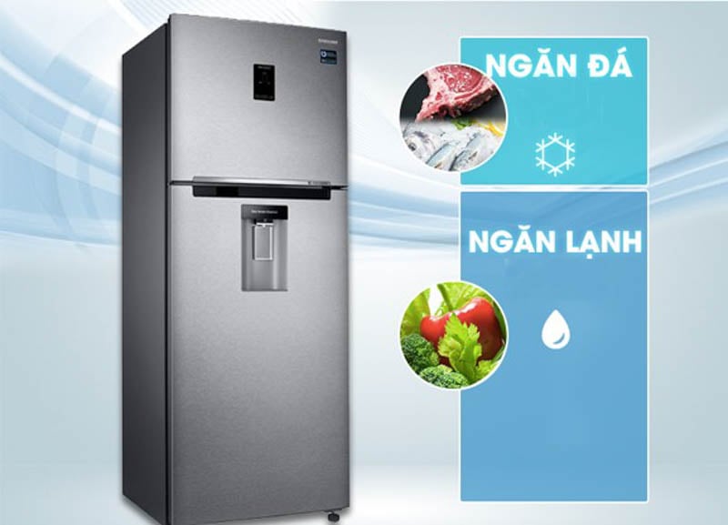 Tủ Lạnh SAMSUNG Inverter 360 Lít RT35K5982S8 rất thích hợp để dự trữ nhiều thực phẩm