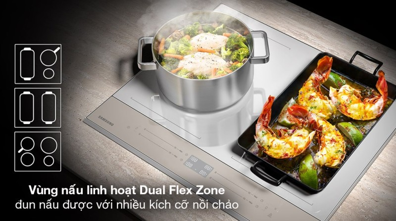 Vùng nấu hoạt động linh hoạt