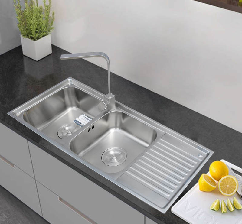 Bồn rửa chén inox phổ biến trên thị trường