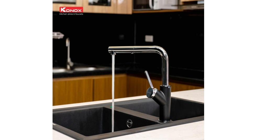Vòi rửa bát Konox Artan Black