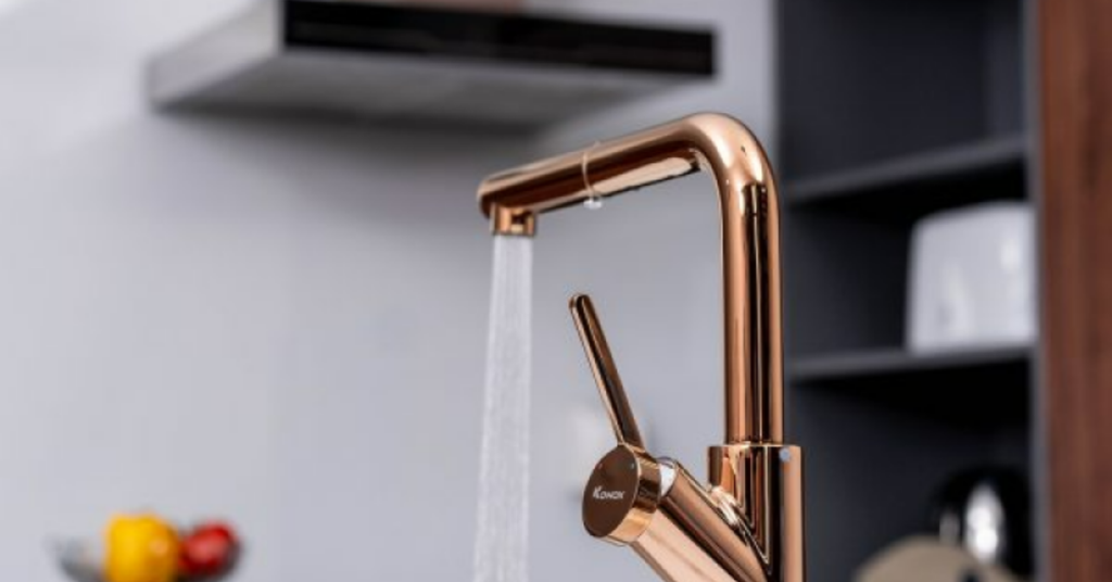 Vòi rửa bát Konox Artan Rose Gold